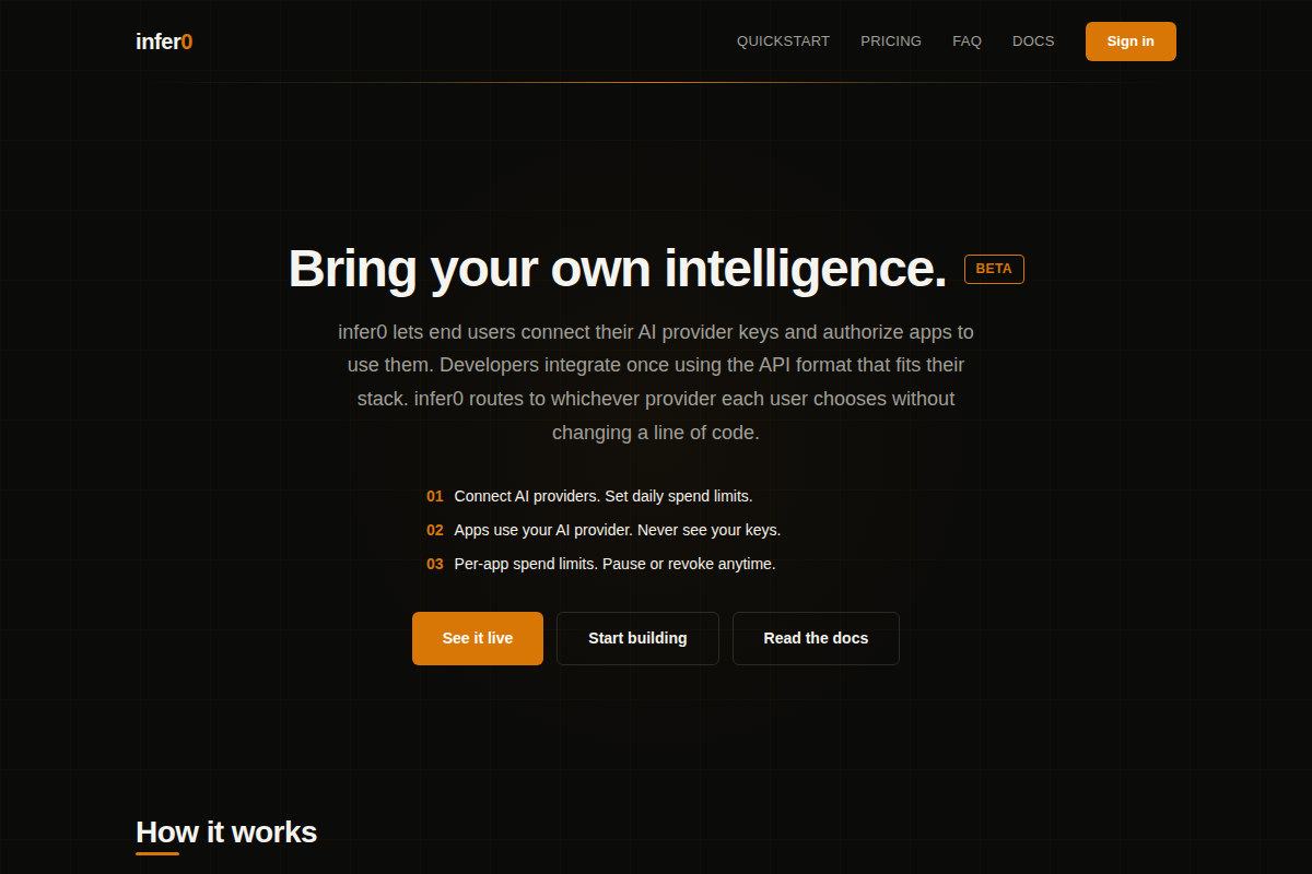 infer0 screenshot
