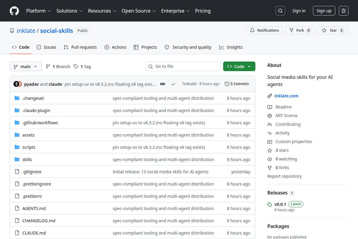 inklate/social-skills screenshot
