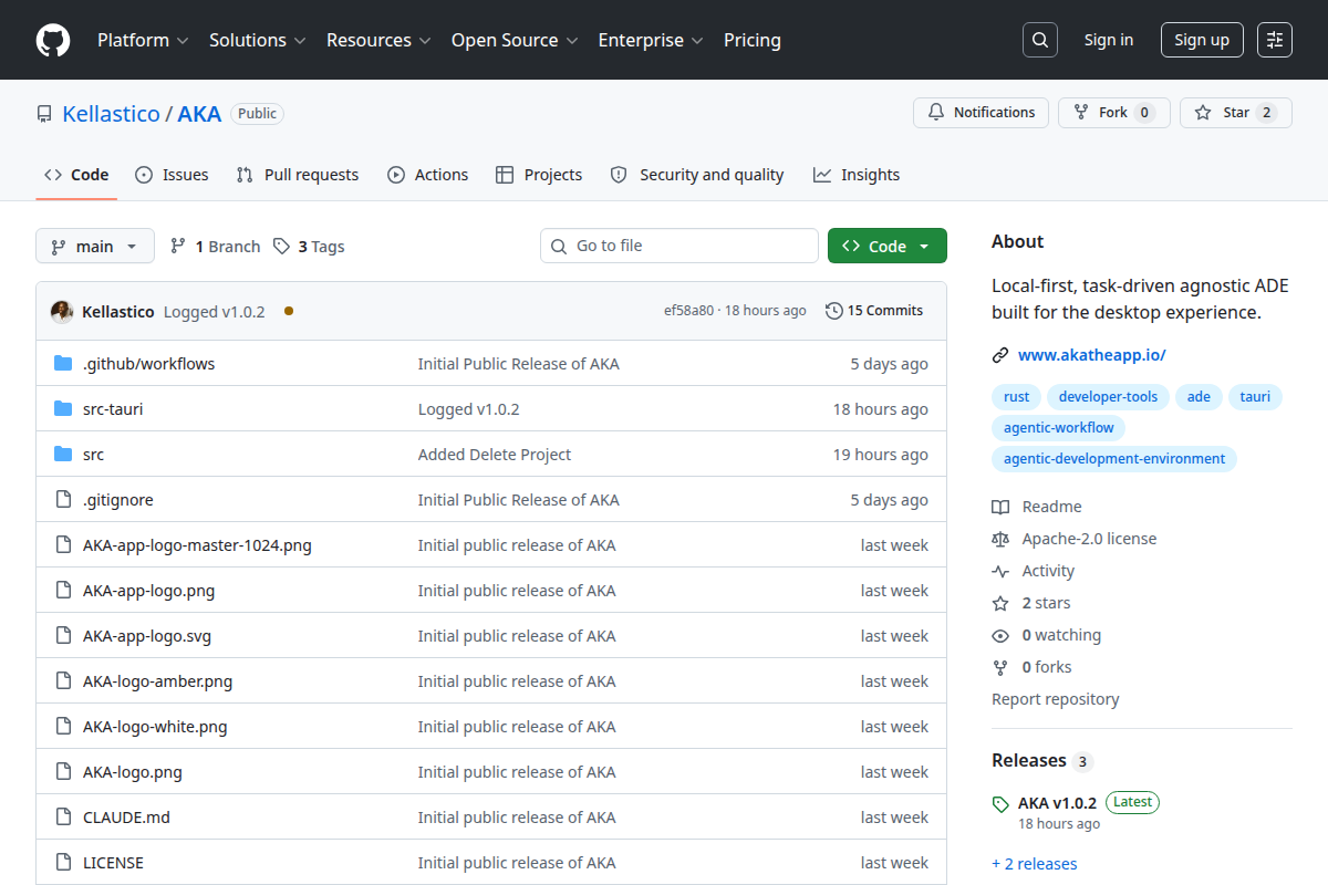 ÄKÄ – A model & agent-agnostic ADE (built on Rust) screenshot
