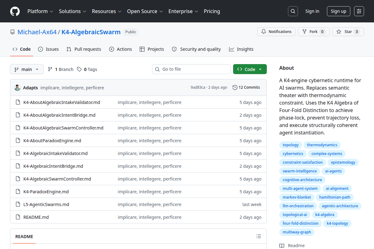 K4-AlgebraicSwarm screenshot