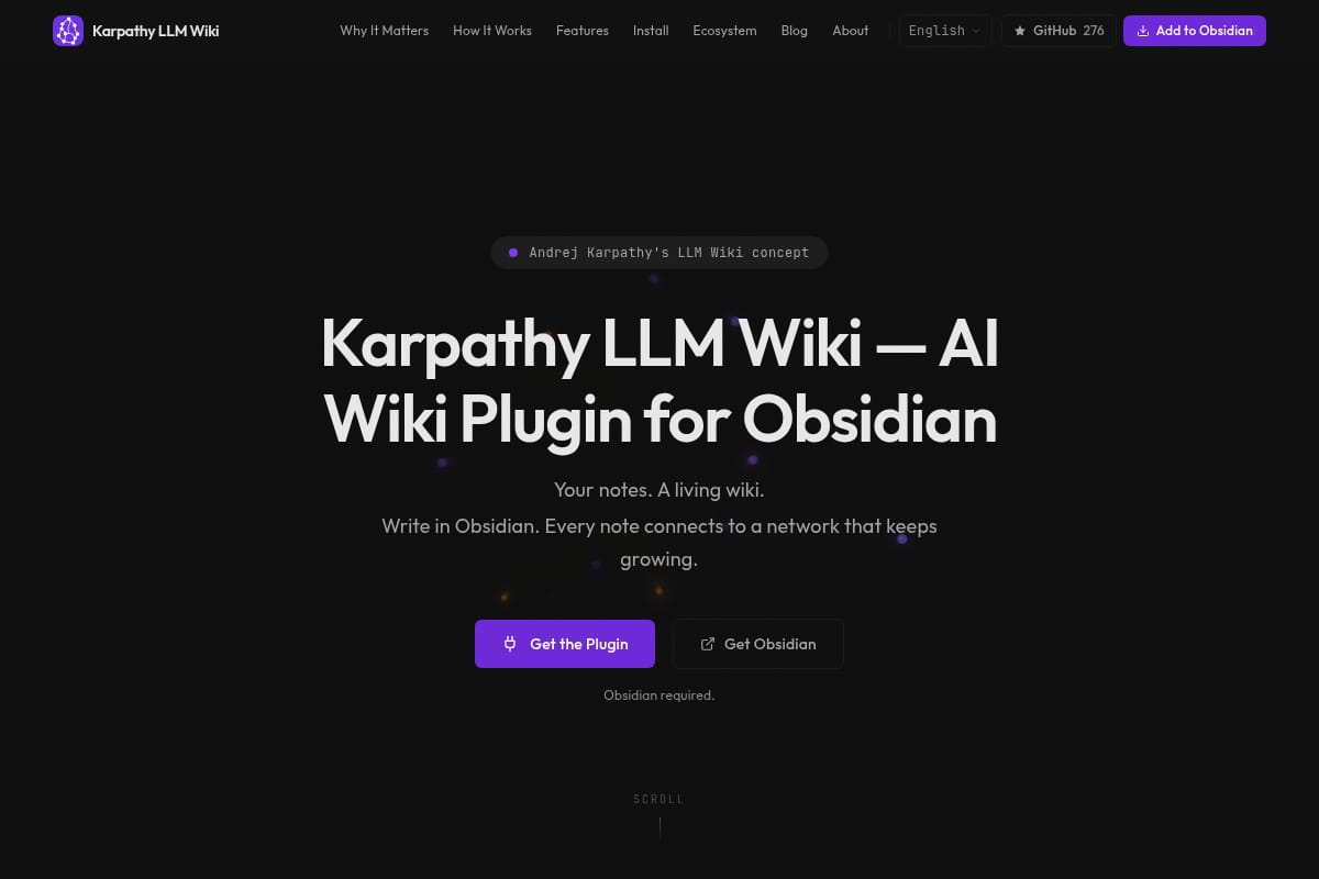 Karpathy LLM Wiki thumbnail
