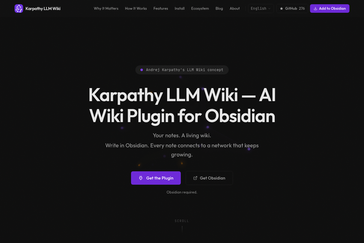Karpathy LLM Wiki screenshot