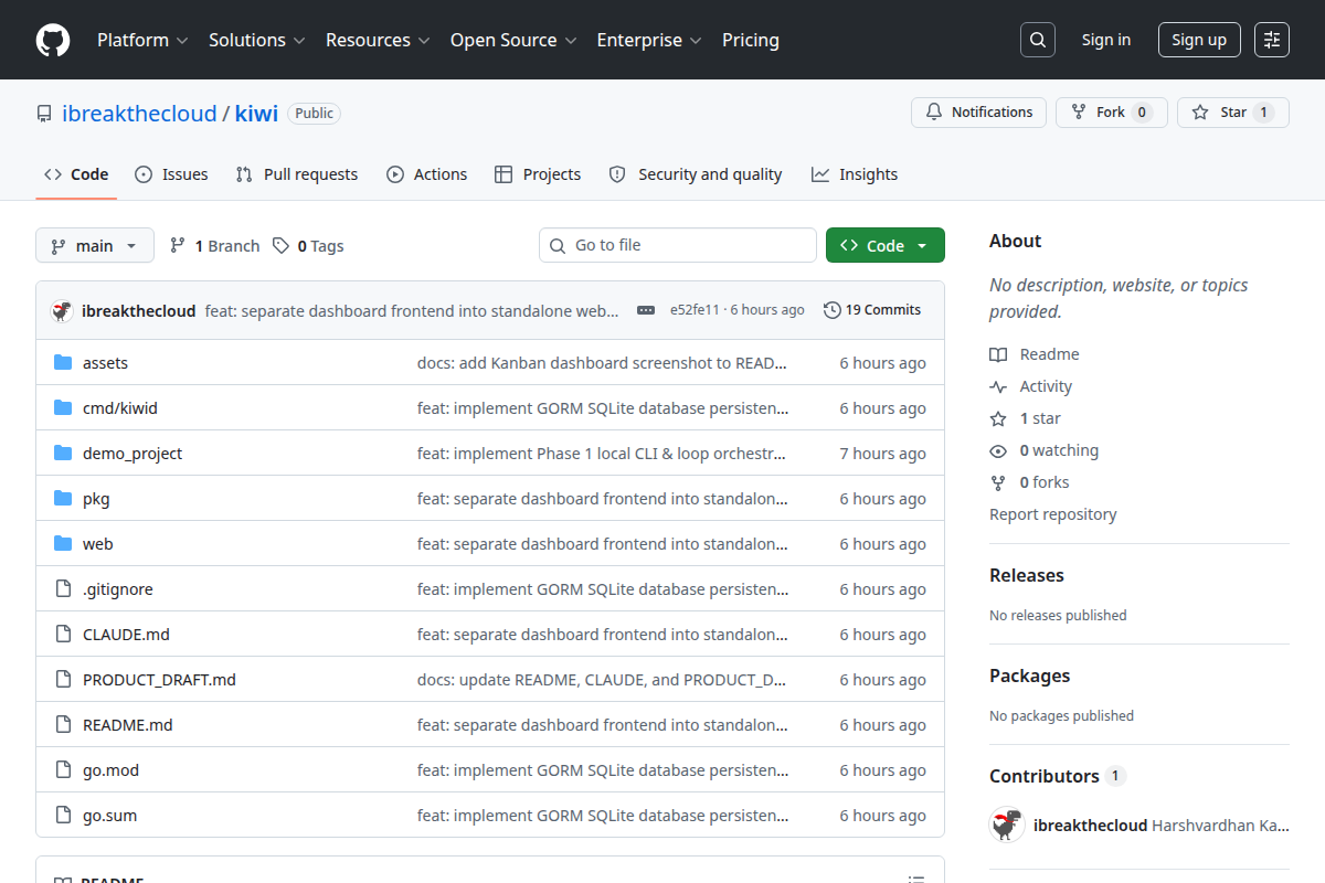 Kiwi screenshot