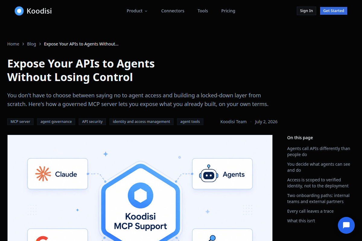 Koodisi MCP screenshot