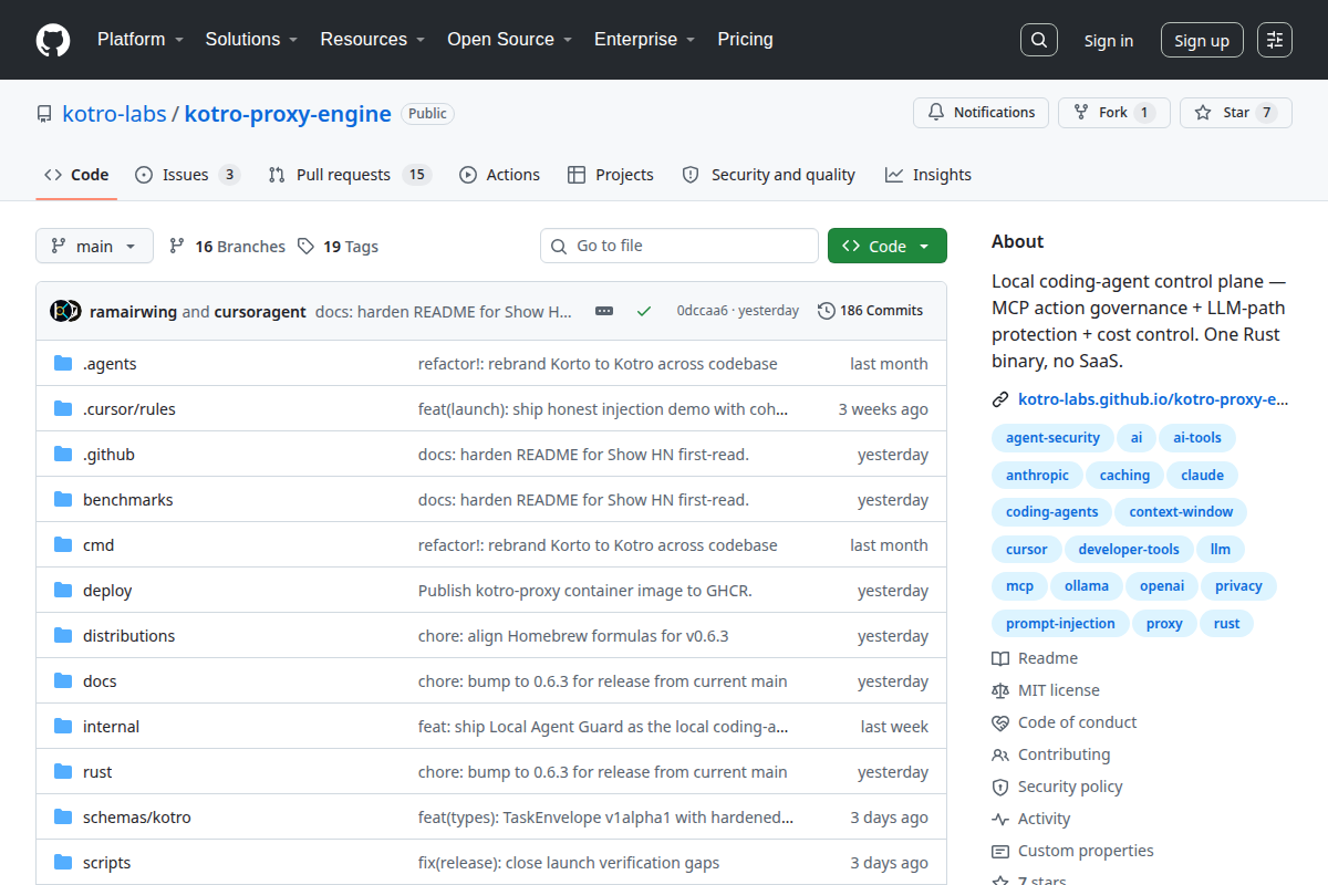 Kotro screenshot