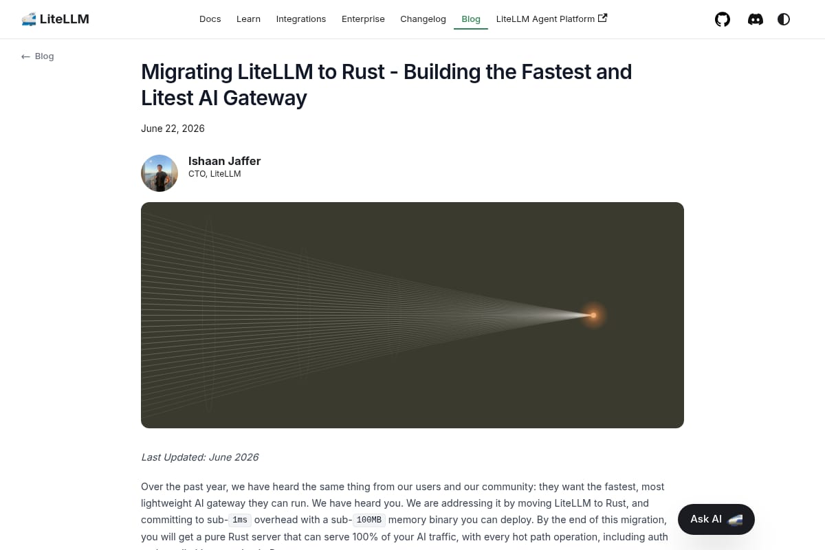 LiteLLM Migrates to Rust thumbnail