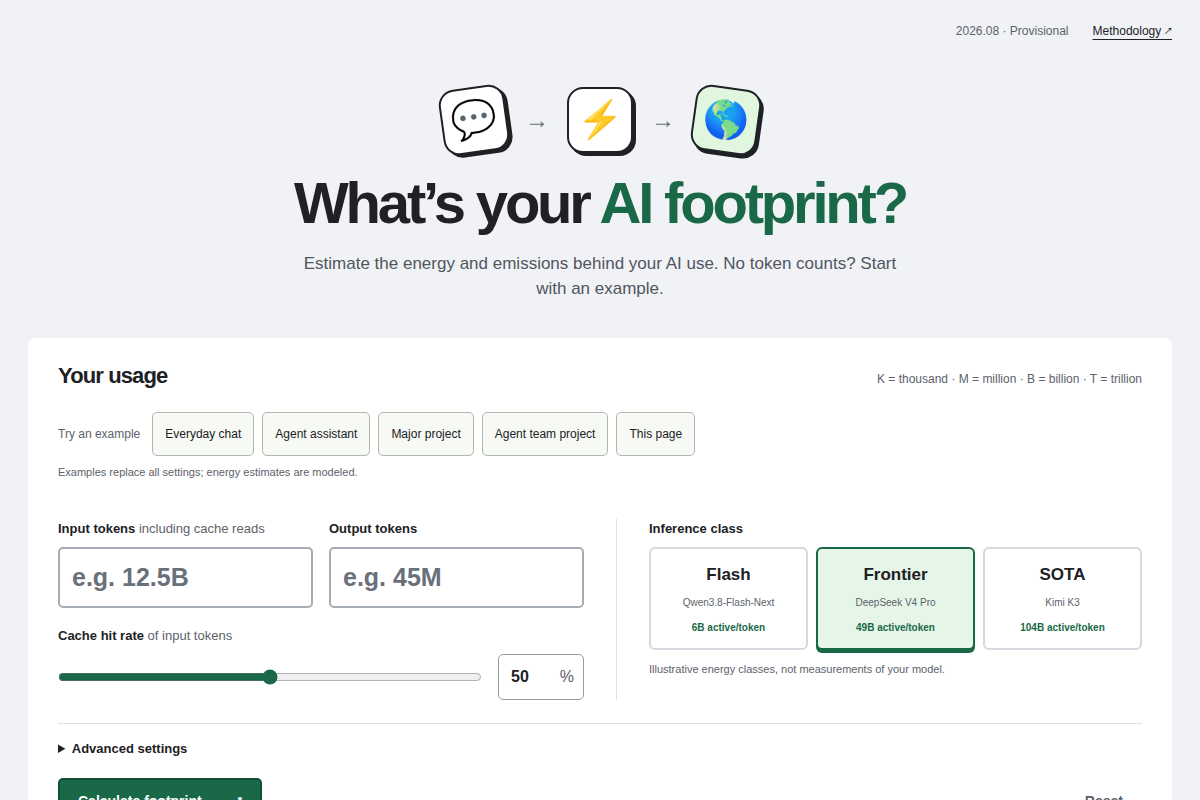 LLM Footprint screenshot
