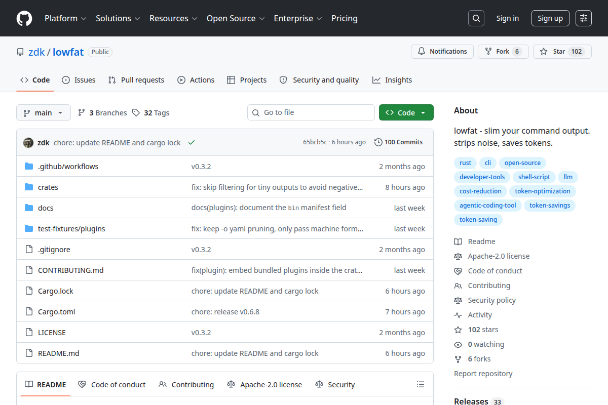 lowfat screenshot