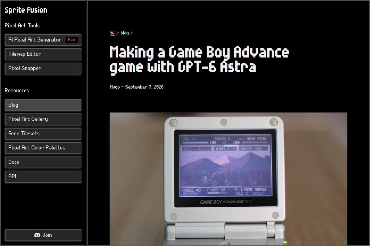 Making a Game Boy Advance game with GPT-6 Astra thumbnail
