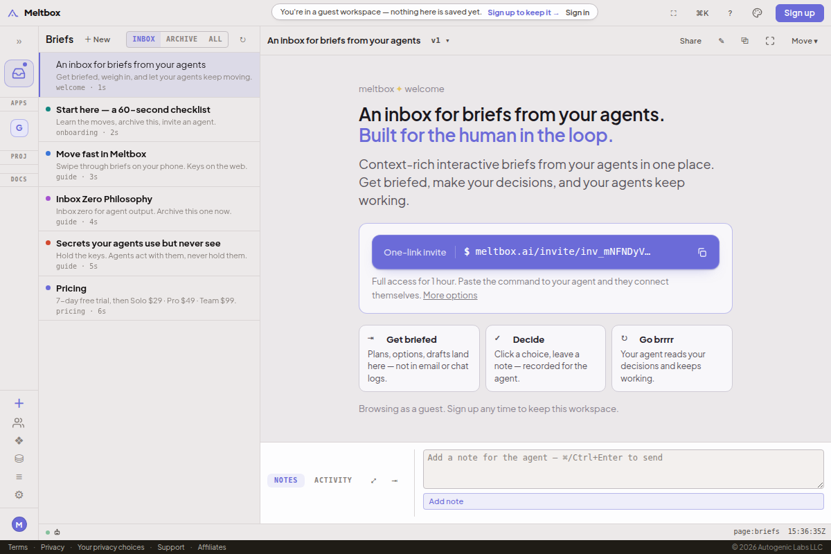 Meltbox screenshot