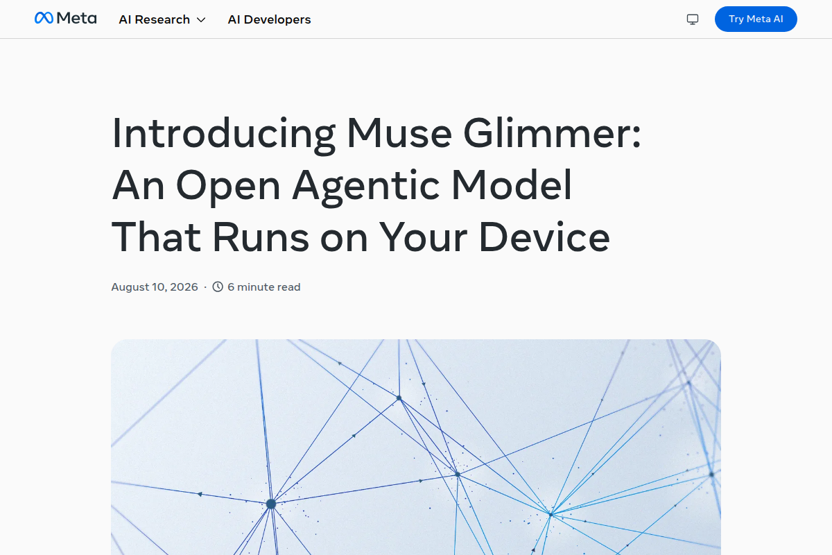 Meta Muse Glimmer screenshot