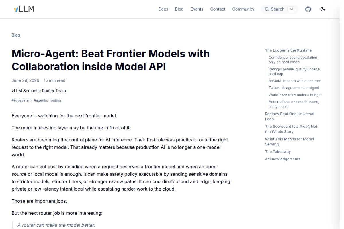 Micro-Agent: Beat Frontier Models with Collaboration inside Model API thumbnail