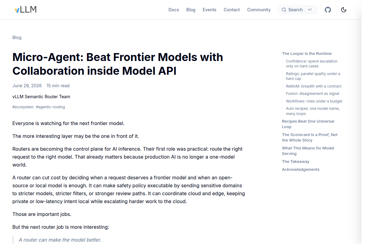Micro-Agent: Beat Frontier Models with Collaboration inside Model API screenshot