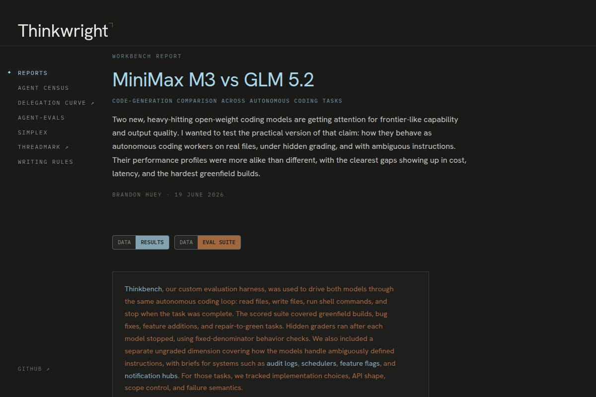 MiniMax M3 vs. GLM 5.2: Codegen comparison across autonomous coding tasks thumbnail