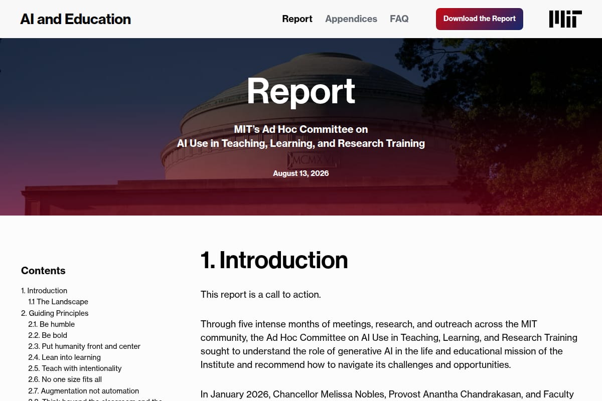 MIT’s Ad Hoc Committee on AI Use in Teaching, Learning, and Research Training thumbnail