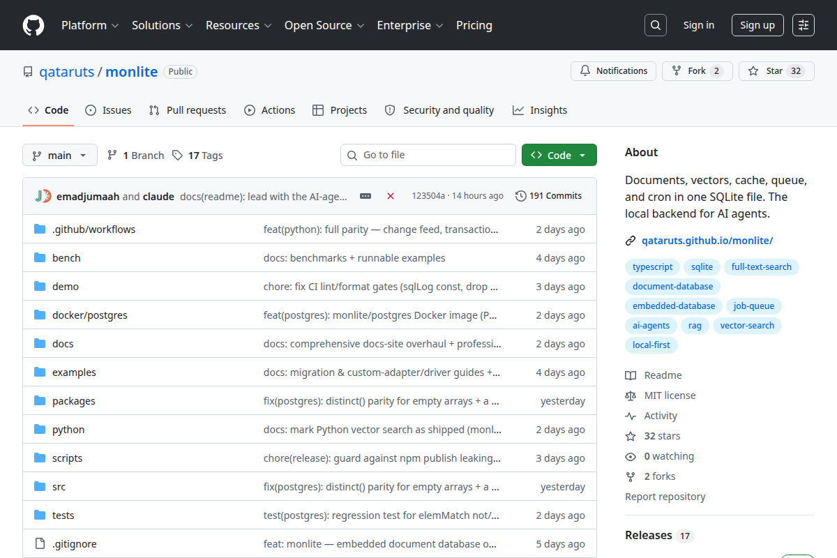 Monlite screenshot