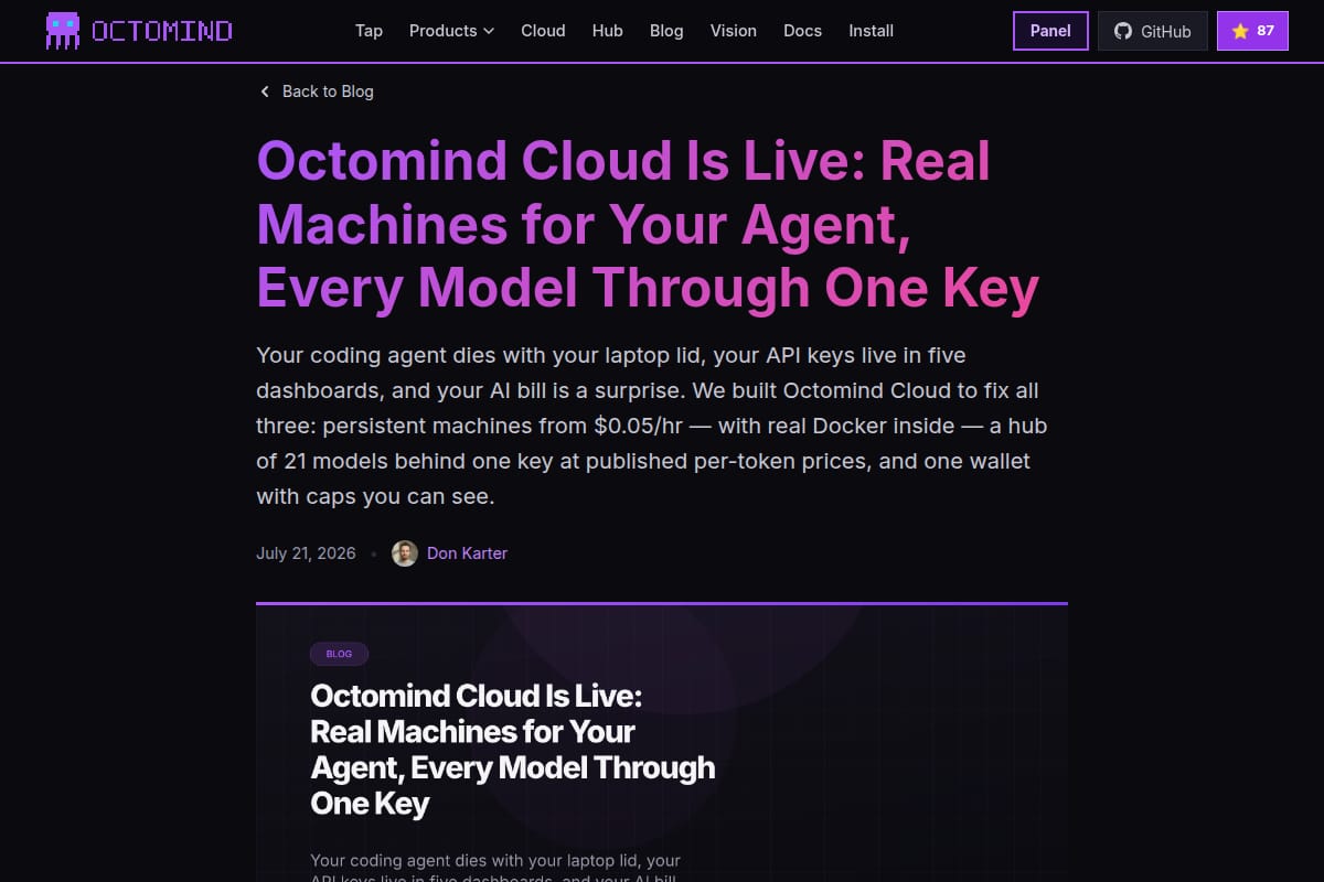 Octomind Cloud thumbnail