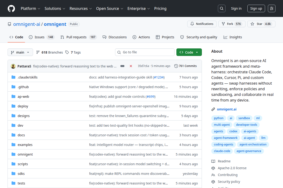 Omnigent screenshot