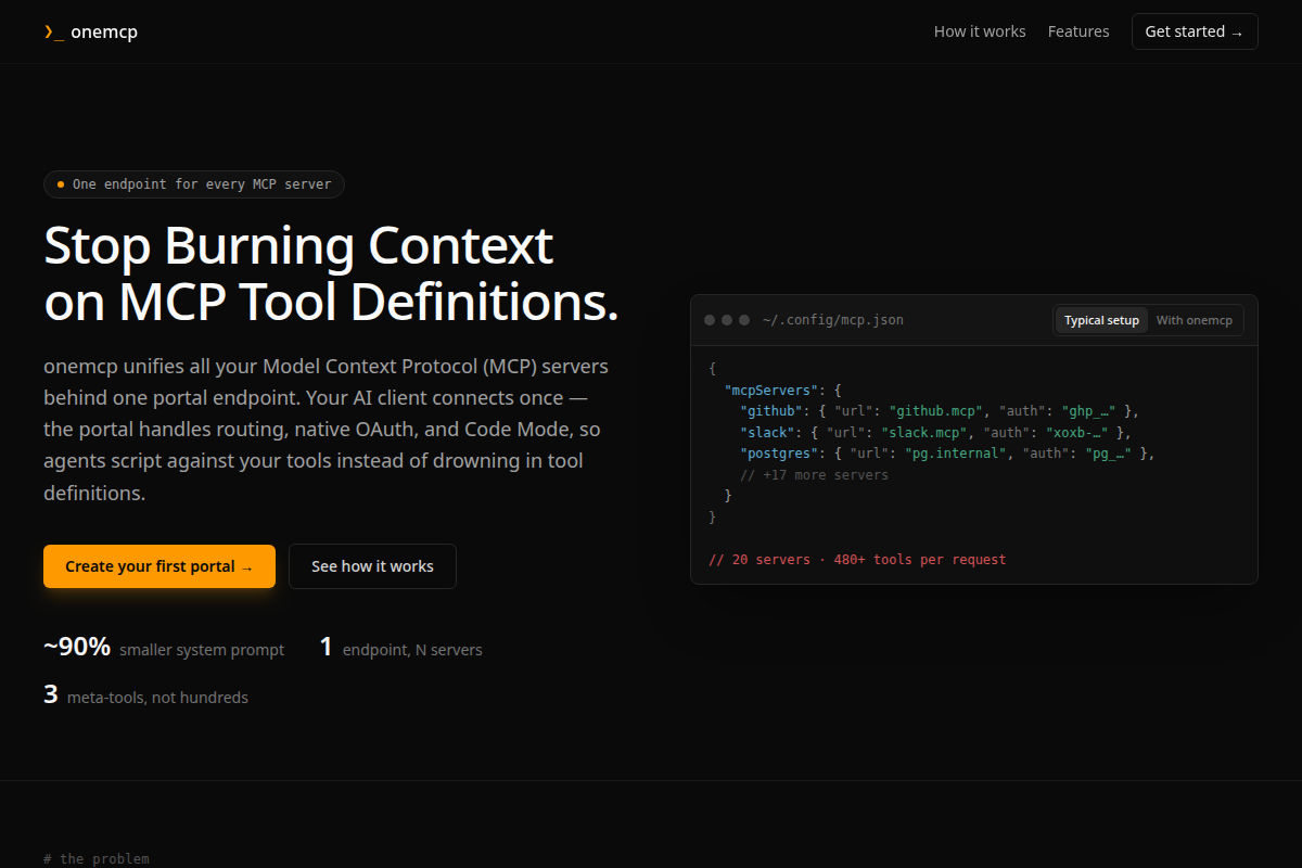 onemcp screenshot