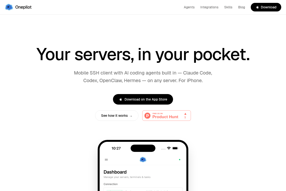 Onepilot screenshot