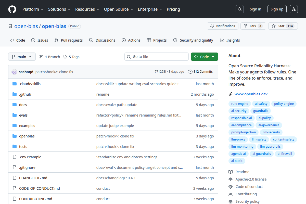 Open Bias screenshot