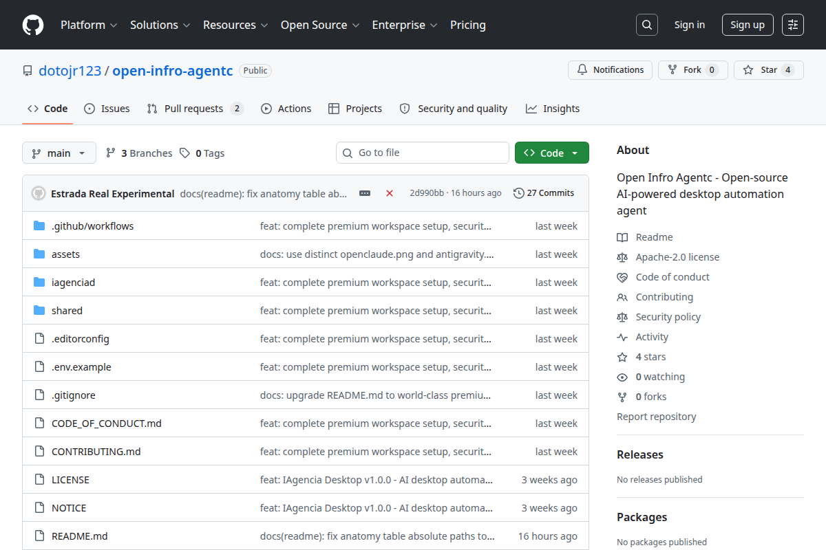 Open Infra Agent screenshot