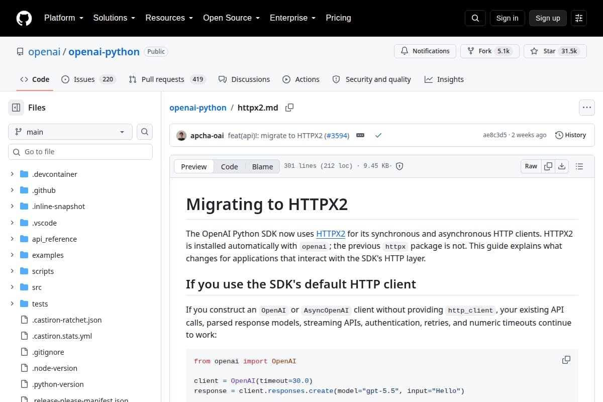OpenAI: Migrating to HTTPX2 thumbnail