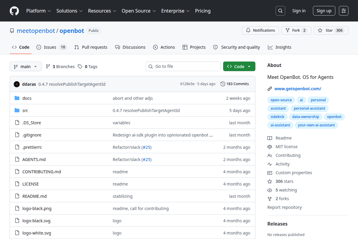 OpenBot screenshot