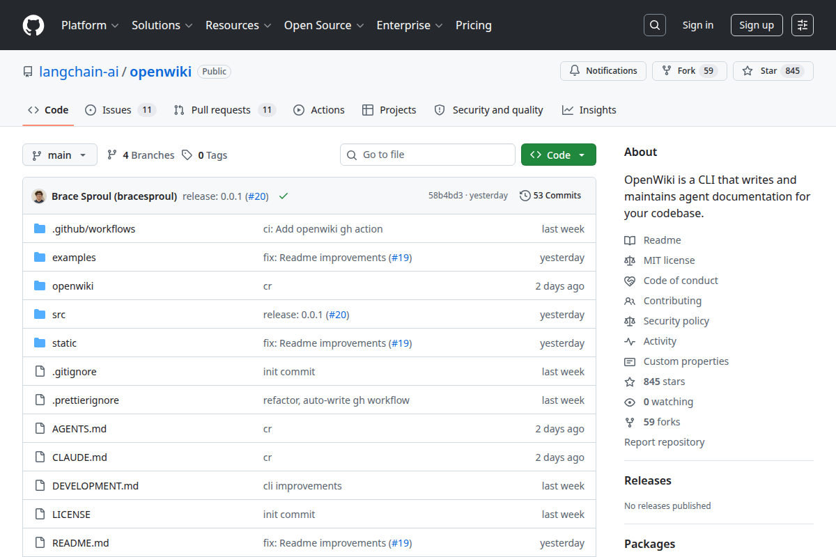 OpenWiki screenshot