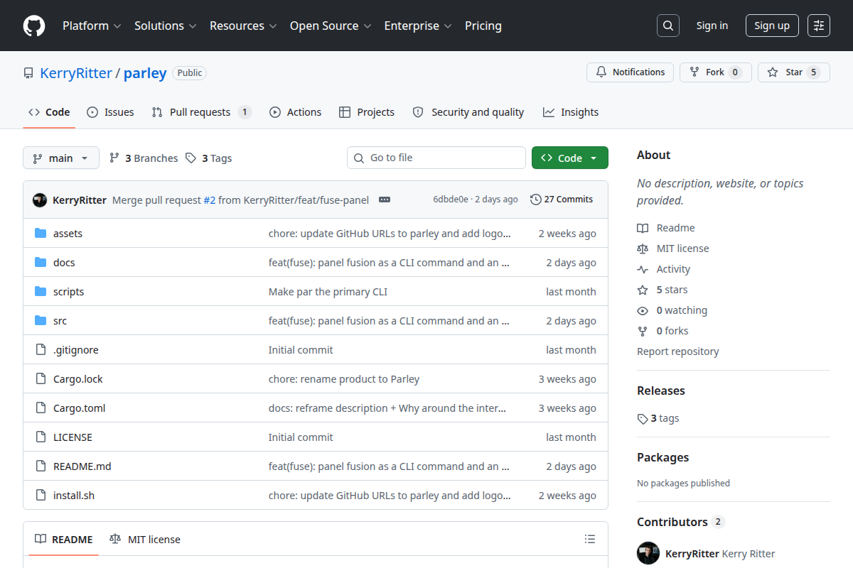 Parley screenshot