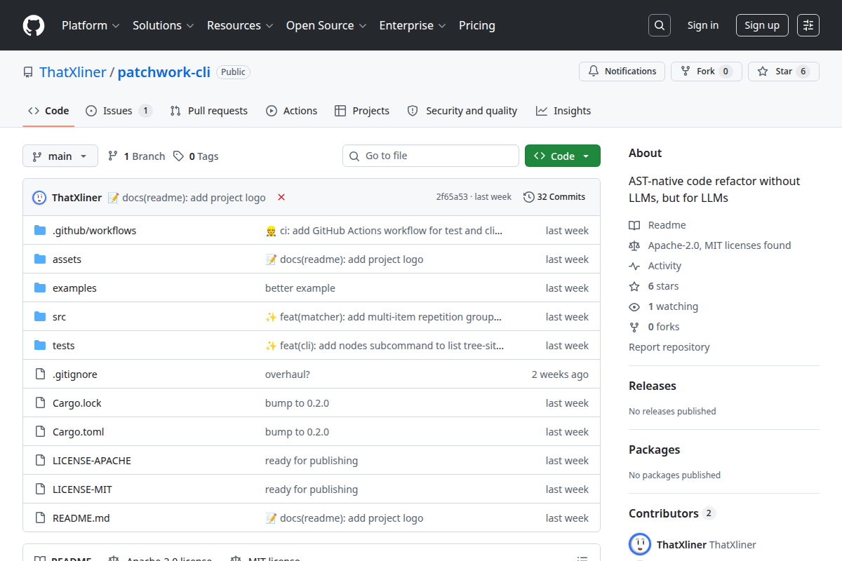 Patchwork: AST-Native Editing for LLMs screenshot