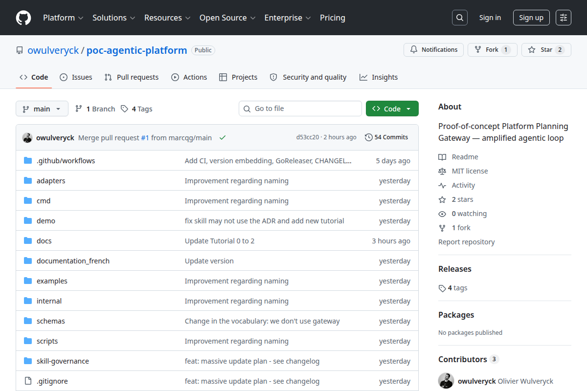 poc-agentic-platform screenshot