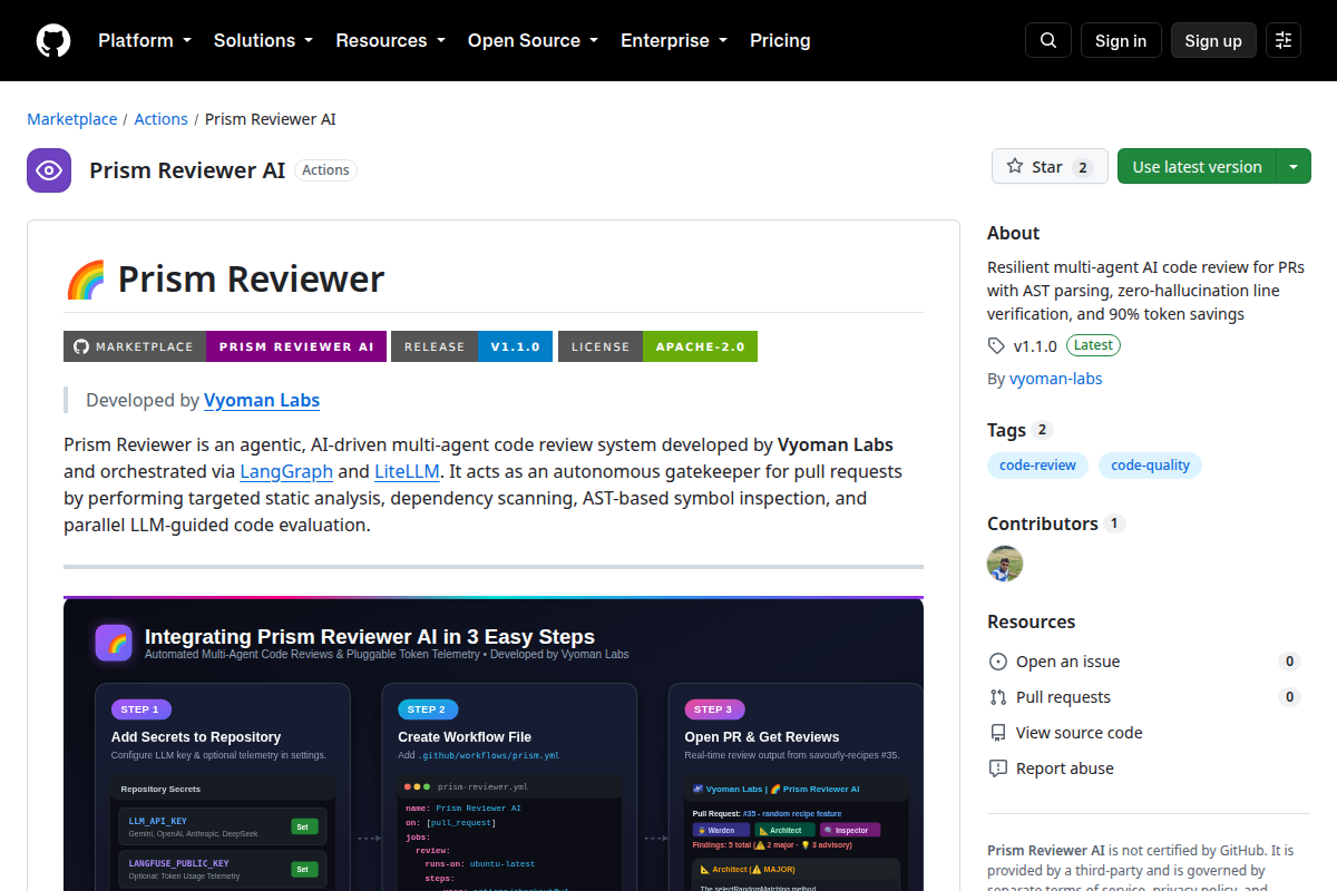 Prism Reviewer AI screenshot
