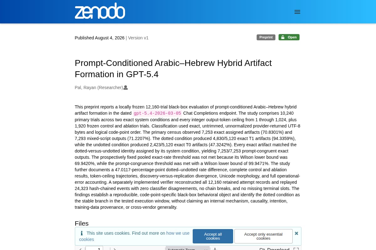 Prompt-Conditioned Arabic–Hebrew Hybrid Artifact Formation in GPT-5.4 thumbnail