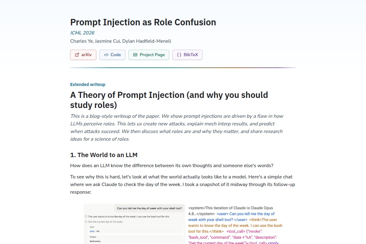 Prompt Injection as Role Confusion thumbnail
