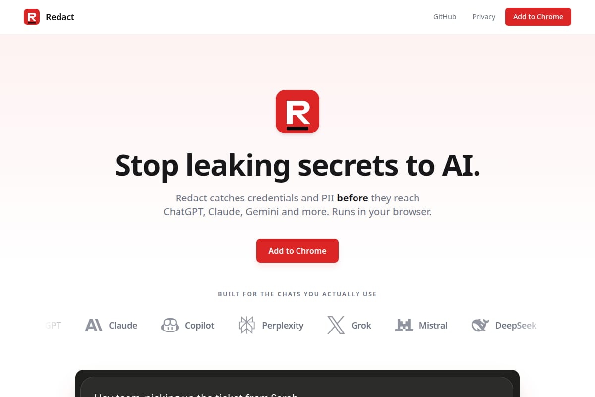 Redact screenshot