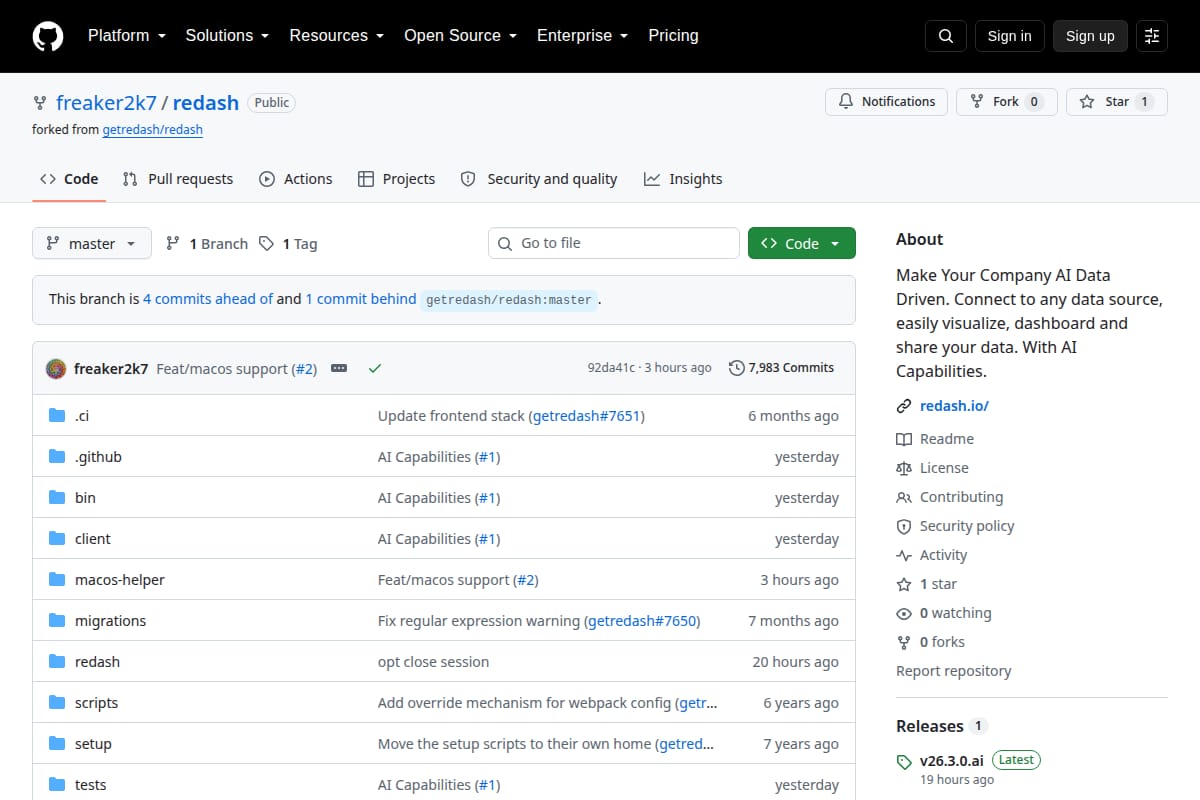 Redash Fork with AI Capabilities screenshot