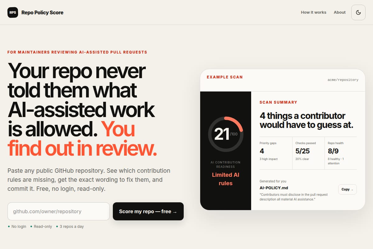 Repo Policy Score thumbnail