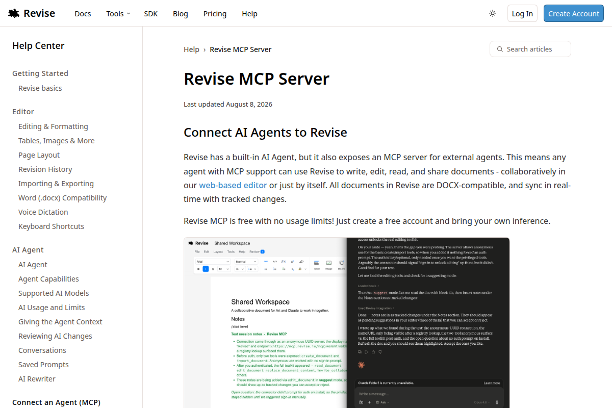 Revise MCP Server screenshot