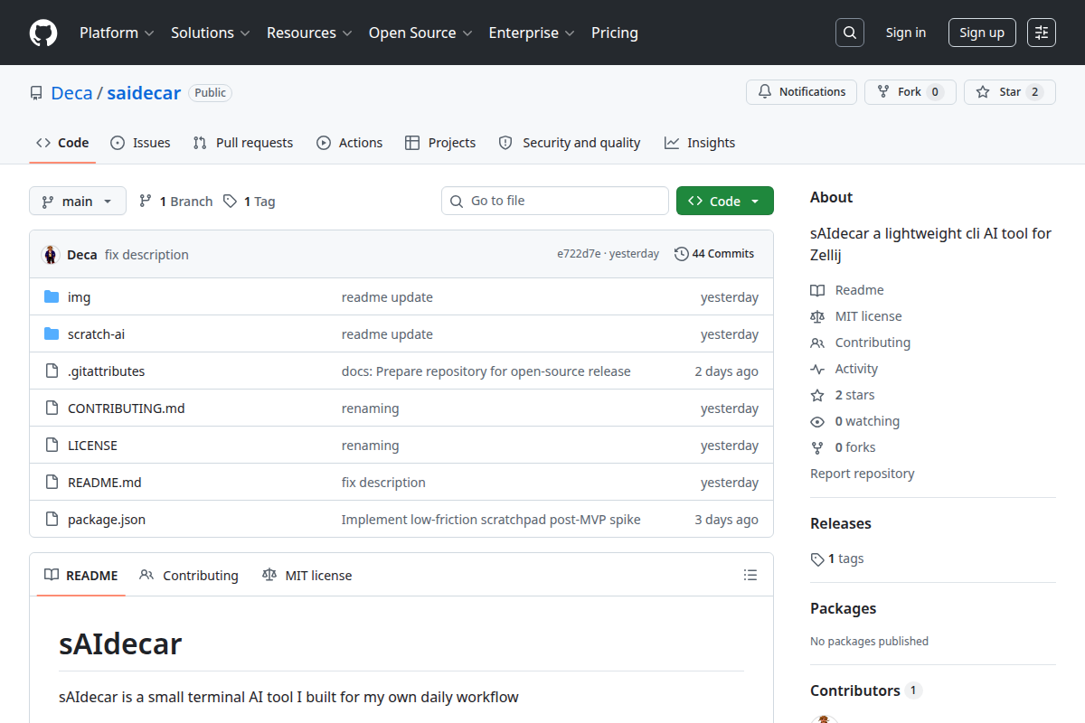 sAIdecar screenshot
