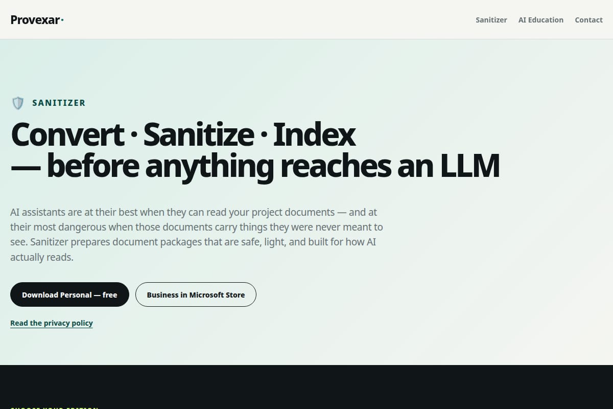 Sanitizer by Provexar thumbnail