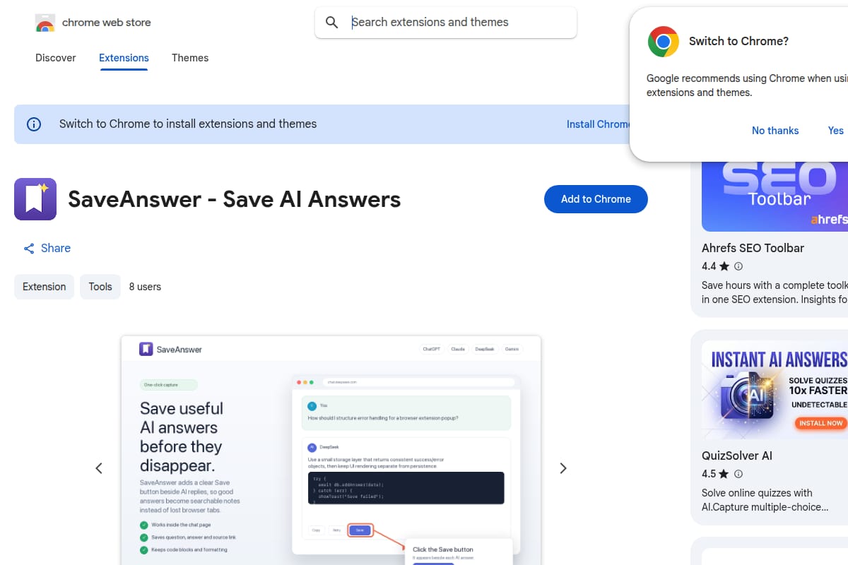 SaveAnswer thumbnail