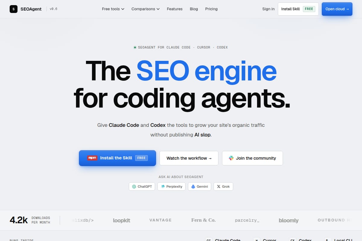 SEOAgent screenshot