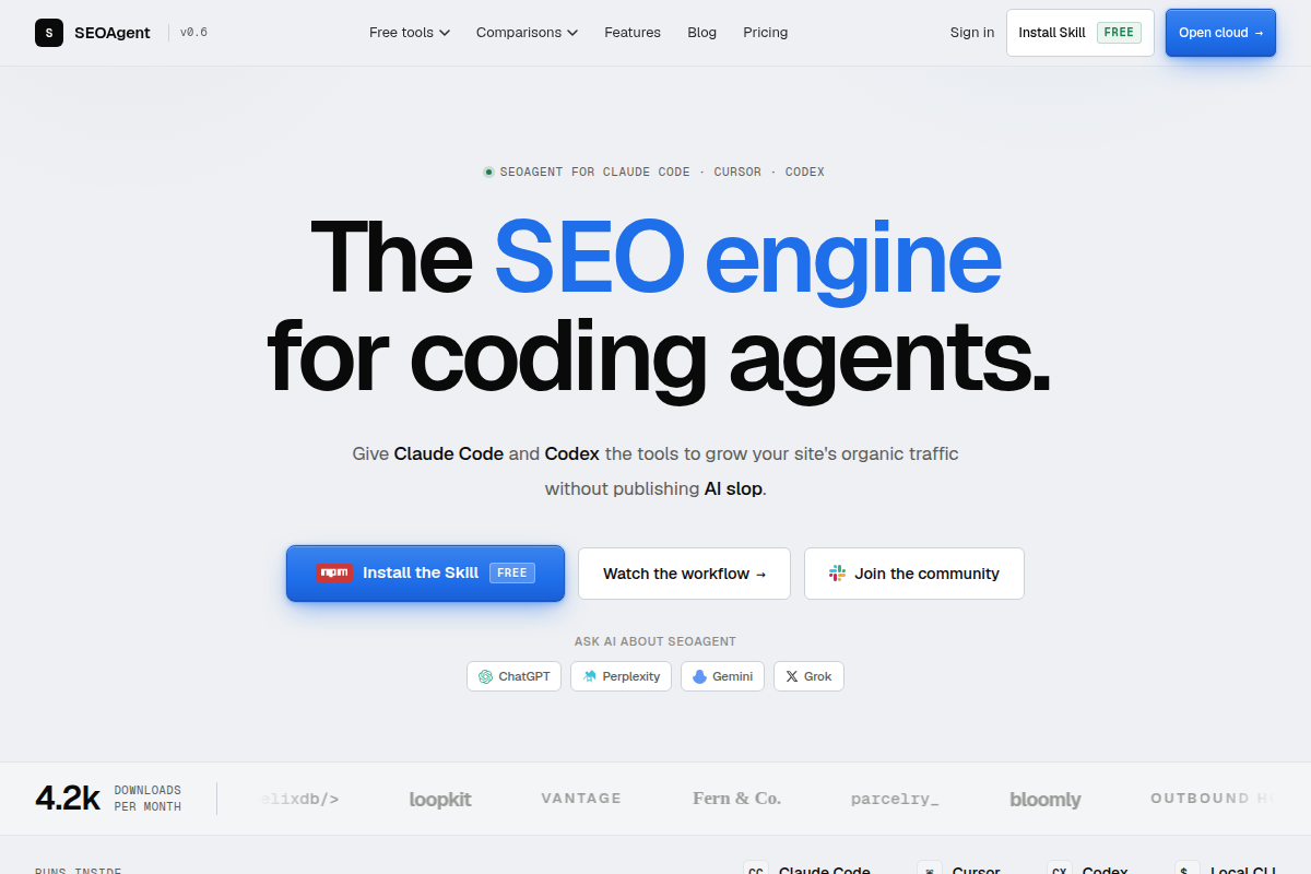 SEOAgent screenshot