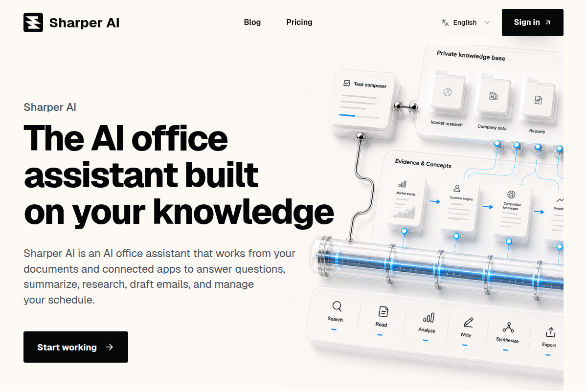 Sharper AI screenshot