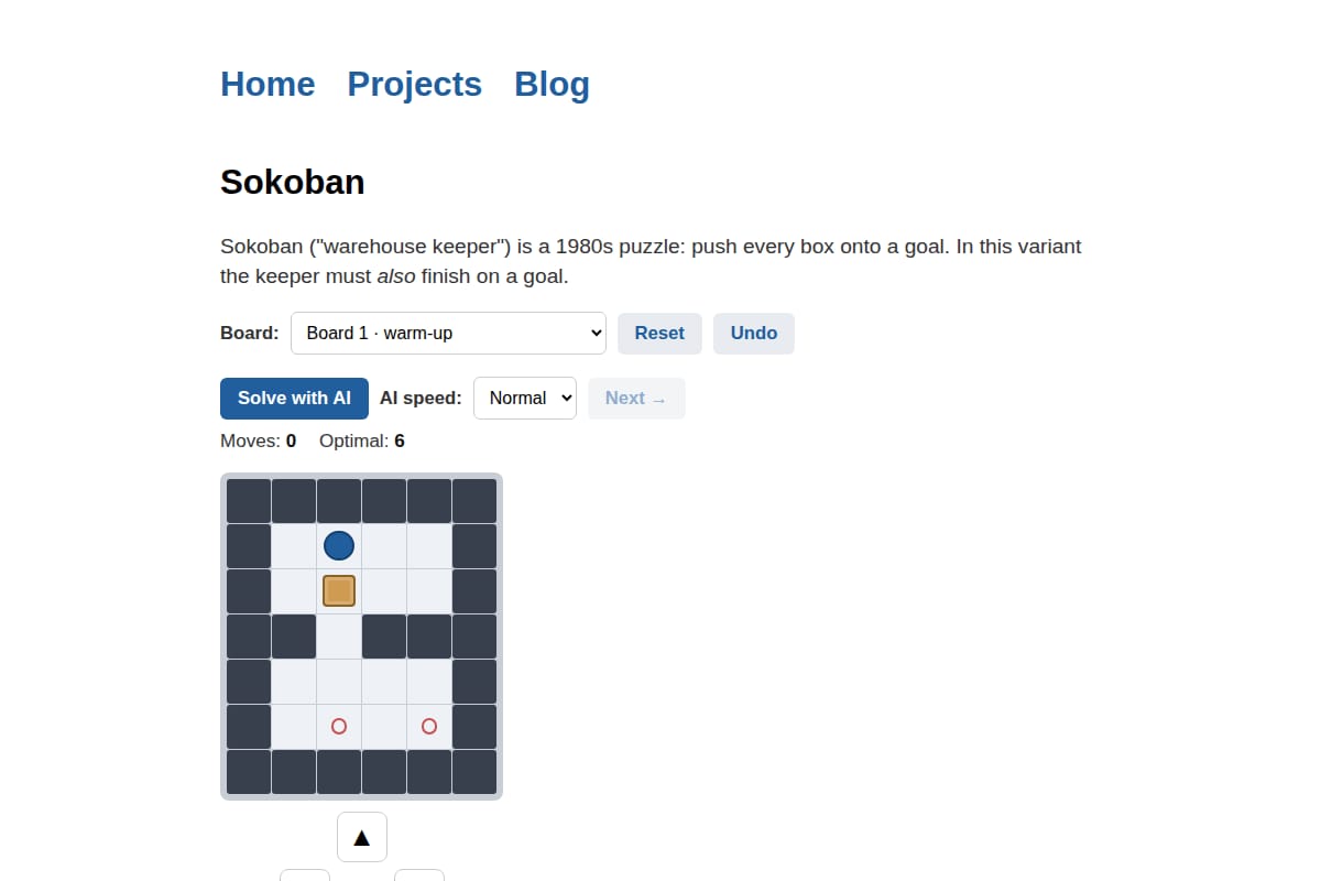 Show HN: Sokoban AI Solver screenshot