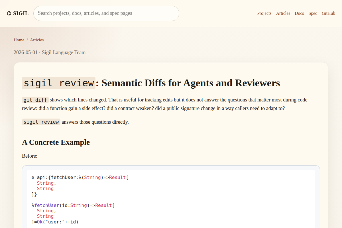 Sigil Review screenshot