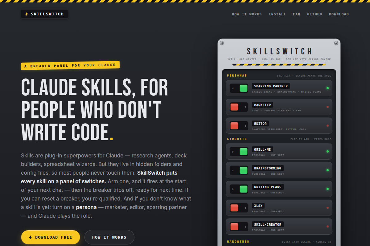 SkillSwitch screenshot