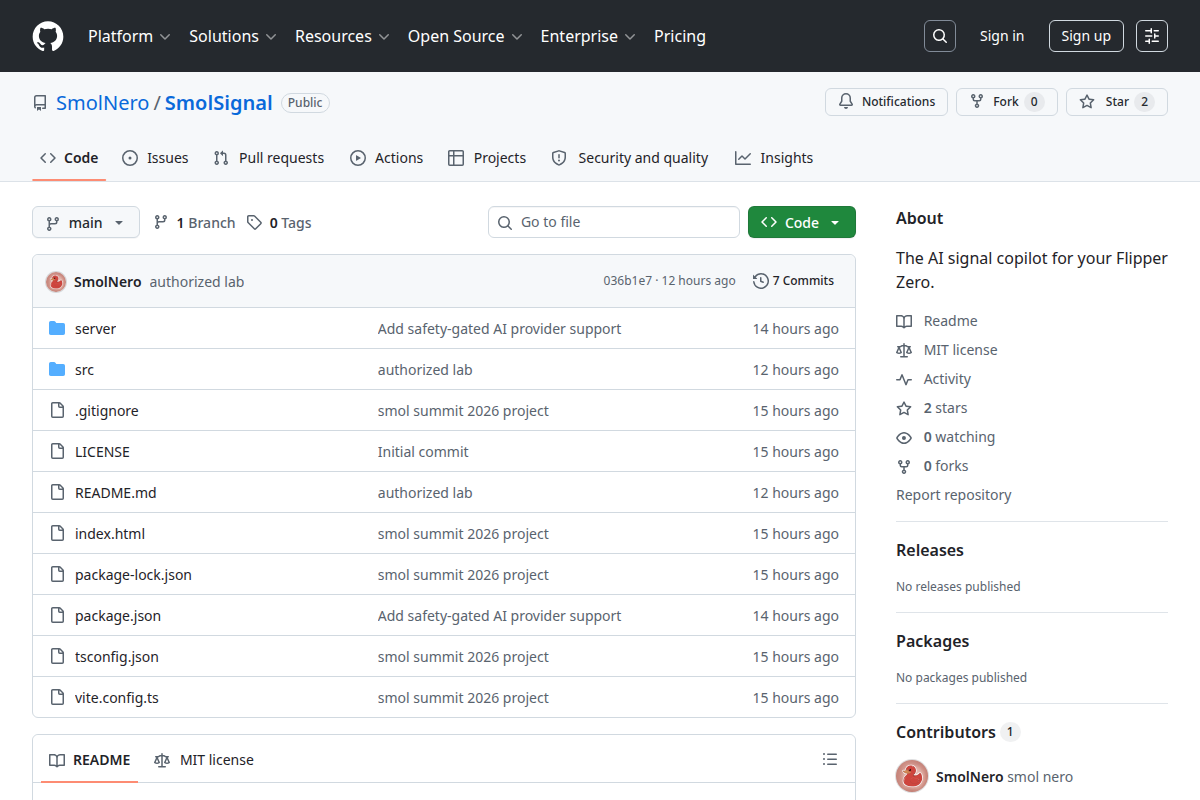 SmolSignal screenshot