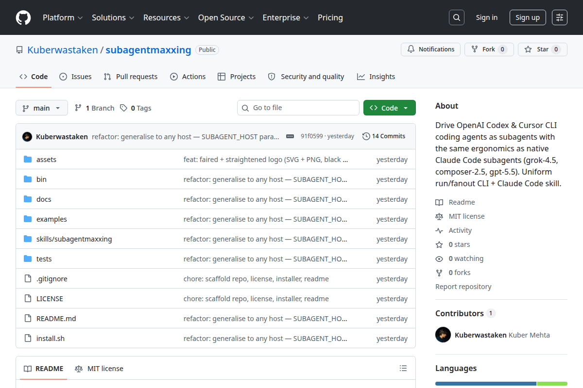 subagentmaxxing screenshot